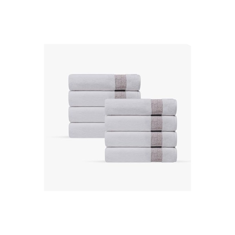 DePera Pera 8 pcs Turkish Wash Towels Set