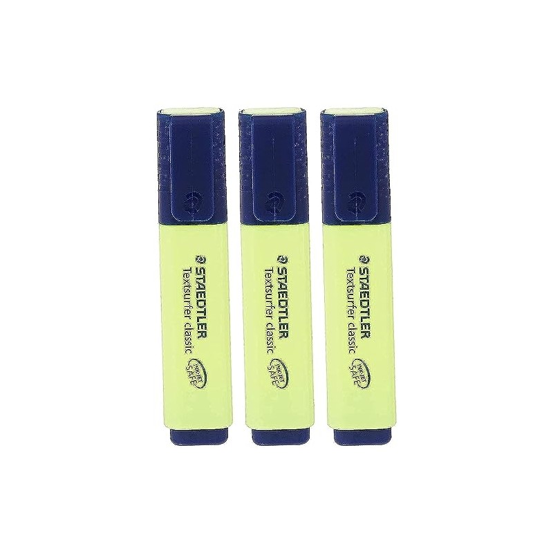 Staedtler Yellow Highlighter Pens Textsurfer Classic Fast Dry Ultra Soft