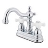 Kingston Brass KB1601PX Heritage 4-Inch Centerset Lavatory Faucet with Porcelain