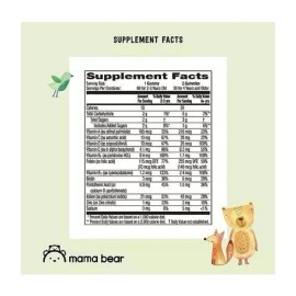 Mama Bear Organic Kids Multivitamin, 60 Gummies, 1 Month Supply