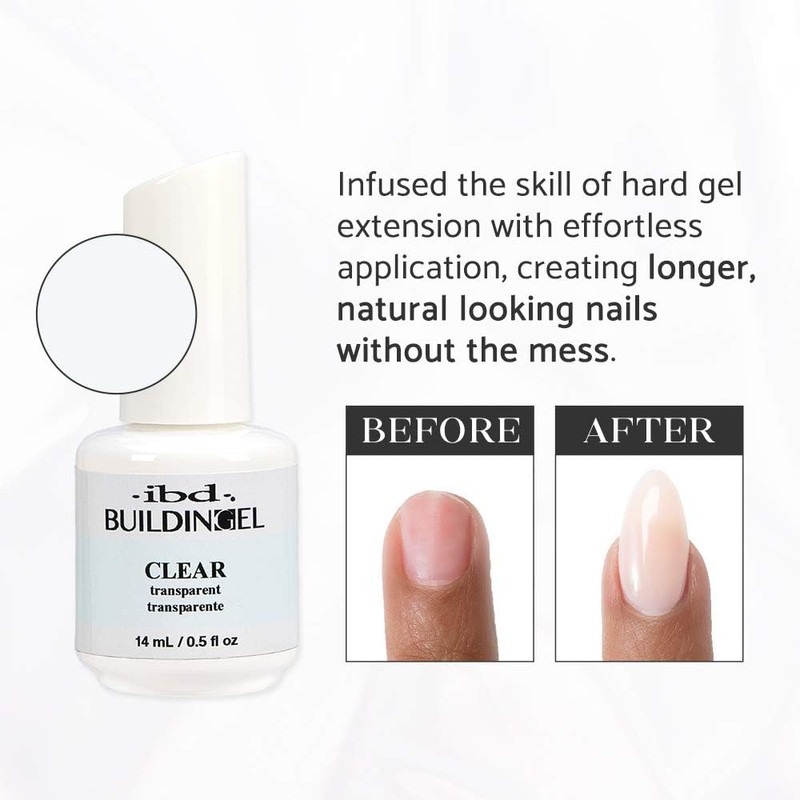 IBD Building Gel Clear – Hard Builder Gel for Nails