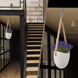 JOYUE Stainless Steel Eye Plate and Stainless Steel Carabiner, Stainless Steel Cover Plate Carabiner Hook, Premium Eyelet Plate for Sun Sail, Hanging Chair, Wall Mounting, Ceiling Mounting, Wall Hook