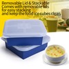 Kinggrand Kitchen 4 Cup Silicone Freezer Molds 2 Pack Soup