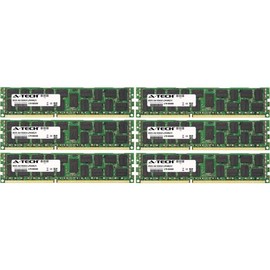 24GB KIT (6 x 4GB) for Dell Precision Workstation Series T5500 (ECC Registered). DIMM DDR3 ECC Registered PC3-10600R 1333MHz Single Rank Server Ram Memory. Genuine A-Tech Brand.