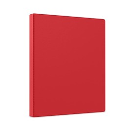 SIMPLY Staples 1337664 .5-inch Light-Use Round 3-Ring Binder Red (26852)