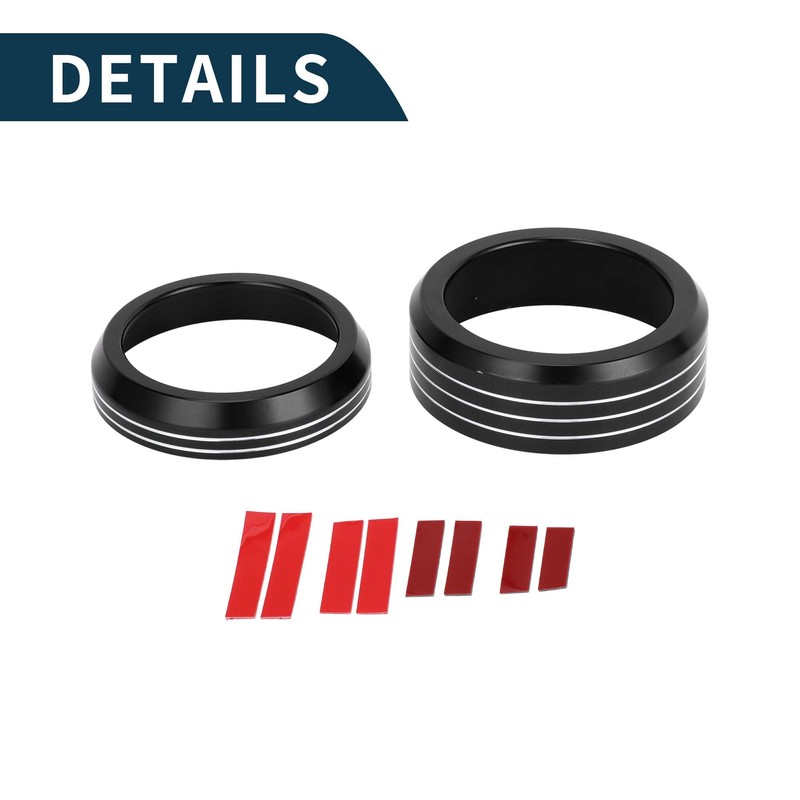 TUCKBOLD Media Volume Gear Shift Control Switch Knob Cover Ring