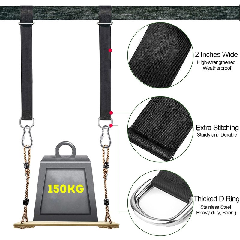 Tree Swing Hanging Straps Kit,Hammock Straps Outdoor Camping Hiking Hammock