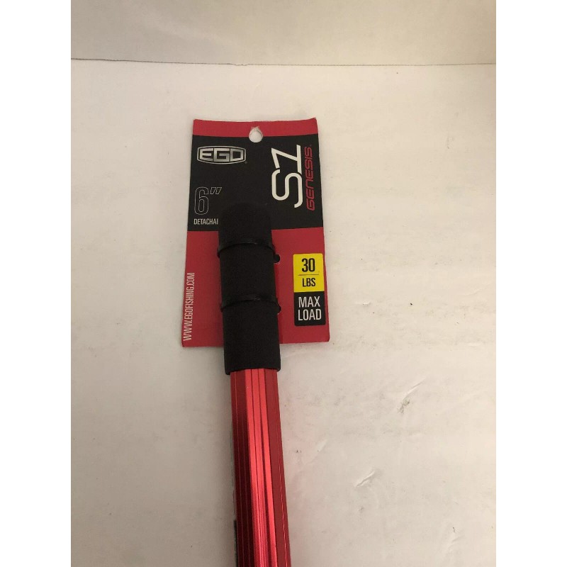 Ego S1 Series Detachable 6" Red Fishing Handle-NEW-30 lb Load-SHIPS