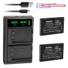 Kastar Battery LTD2 USB Charger for URC MX 950 MX-950