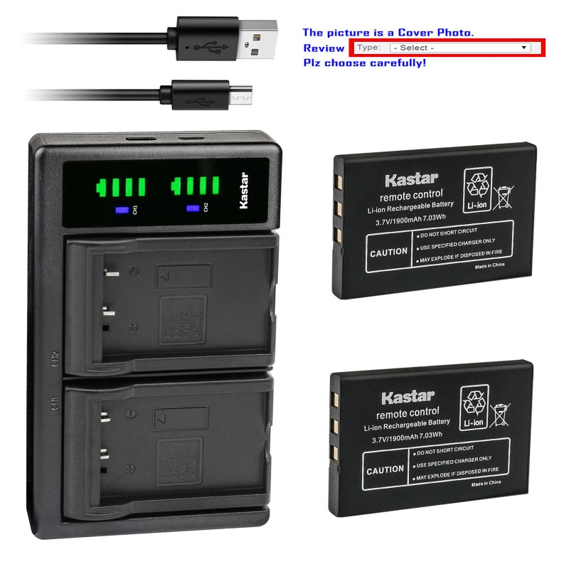 Kastar Battery LTD2 USB Charger for URC MX 950 MX-950