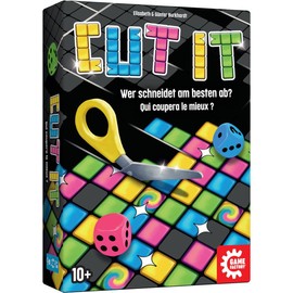Game Factory 646063 Cut it, Innovative Dice Game, Dice, Cut, Puzzle, Clever Family Game for 1 to 4 People, from 10 Years