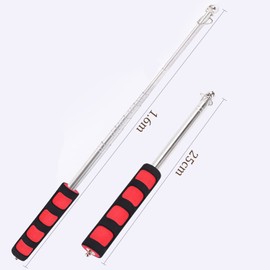2 Pcs Handheld Telescoping Flag Poles, 1.6M/5.25Ft Stainless Steel Telescopic Flag Pole Tour Guide Banner Flag Pole, Tour Guide Flag Pole Teaching Pointer Stick