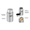 Thermos Stainless King Vacuum Insulated Food Jar, 710ml, Stainless Steel,