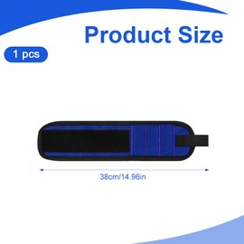 IKOPFLN Gifts for Men Magnetic Bracelet for Craftsmen Best Men Gifts Magnetic Bracelet Magnetic Bracelet for Men Father's Day Gift for Dad, blue, M