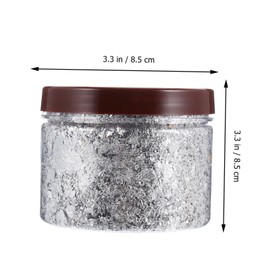 NOLITOY 3pcs Nail Foil Holographic Nail Art Nail Art Tinfoil Decor Nail Art Decals Gilding Crafting Foil Women Nail Art Sticker DIY Tinfoil Decor Flakes Craft Gold Foil Imitation Gold Leaf