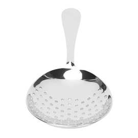 Colador Julep, Colador Profesional de Acero Inoxidable para Cócteles, Cuchara Ranurada, Cuchara para Espumadera, Cuchara Coladora para Uso Doméstico o Comercial, Bar, Bebidas de(Luz de espejo)