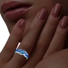 Beaux Bijoux Sterling Silver Created Opal Ring for Women |