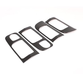 LLKUANG Car Inner Door Handle Frame Panel Cover Trim for Toyota Tundra 2014-2021 Interior Accessories (Low Configuration, ABS, Carbon fiber)