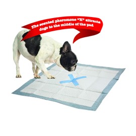 SPOT X Marks The Extra Absorbent Pee Pads | Puppy Pads | Puppy Pads with Adhesive | Training Pads | Dog Pads | Dog Pee Pads | Dog Potty Pads | Adhesive Strips | 22"X22" | 30 CT