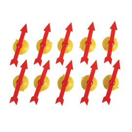 Edx Education Suction Spinners - Set of 10 - Arrow Spinner for Games - Free-Spinning for Board Games and Classroom Probability Activities
