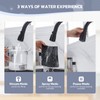 WEWE Black Kitchen Faucet with Soap Dispenser, Kitchen Sink Faucet