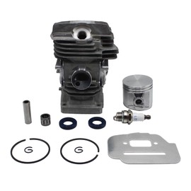 LGLVATV Cylinder Top End Rebuild Kit Replace 1141 020 1206, Compatible with Stihl MS291 MS291C MS271 MS271C Chainsaw，47mm Big Bore Piston and Cylinder Top and Rebuild Kit