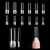 Extra Long Square Nail Tips 240Pcs 12 Sizes Gel Nail
