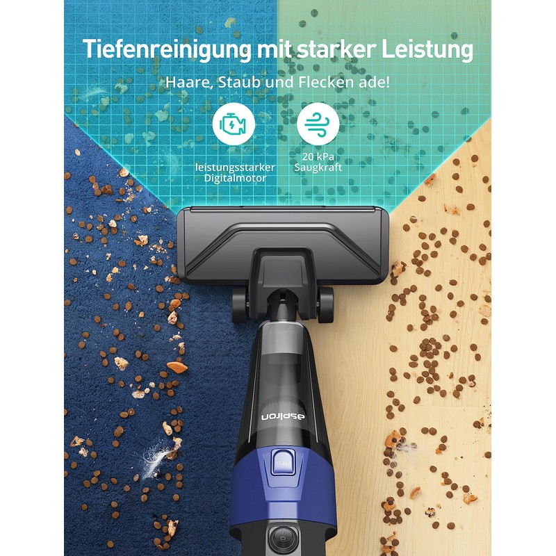 Corded Stick Vacuum Cleaner, Aspiron Small Vacuum Cleaner with 20kPa