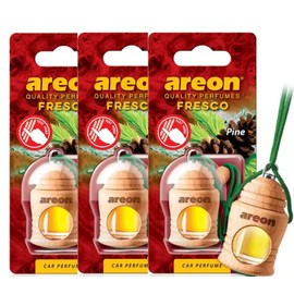 AREON Fresco Car Air Freshener Pine 4 Milliliters Multi Pack Of 3