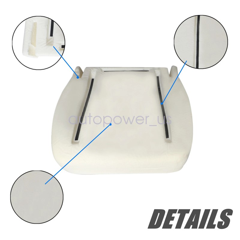 Chevy, GMC Driver Bottom Seat Cover Gray + Foam Cushion