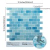 Adedeo Glass Mosaic Tile Light Blue Wave 12 x 12