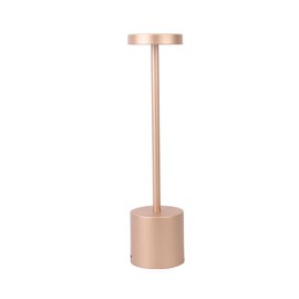 3 Colors I Shape Table Lamp Stepless Dimming LED Eye Protection Bedside Bar Desk Light for Ambiance Frosted Gold