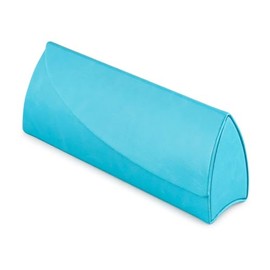 テーシーケース メガネケース おしゃれ ハード ケース マグネット式 スチール ポリウレタン スカイブルー 三角 HY-8060-11