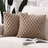 Madizz Faux Wool Camel Cushion Covers 22x22 inch, 55x55 cm,