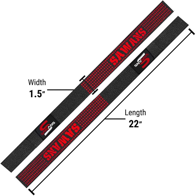Weight Lifting Straps Neoprene Padded Bodybuilding Strength Training Wrist Straps
