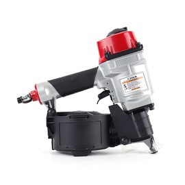 CN55 Pneumatic Coil Nailer Air Coil Nail Gun Tool,25-57mm Gauge Handheld Air Framing Stapler Gun Roofing Nailer for Wooden Furniture plywood