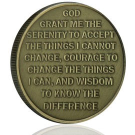 LZWIN Phoenix Serenity - Medalla de sobriedad y resistencia para recuperación de adicciones y crecimiento personal