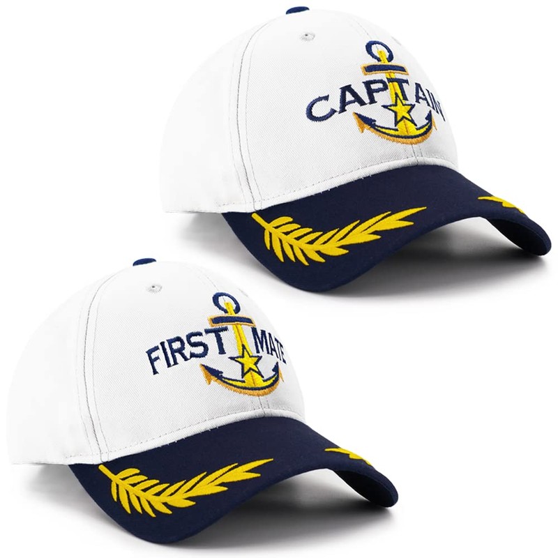 Captain Hat & First Mate | Matching Skipper Boating Baseball