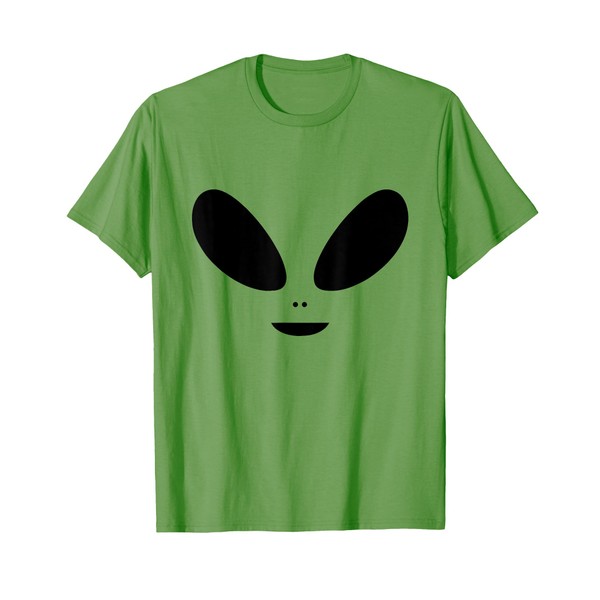 Alien Face Costume Extraterrestrial Halloween Lazy Easy T-Shirt