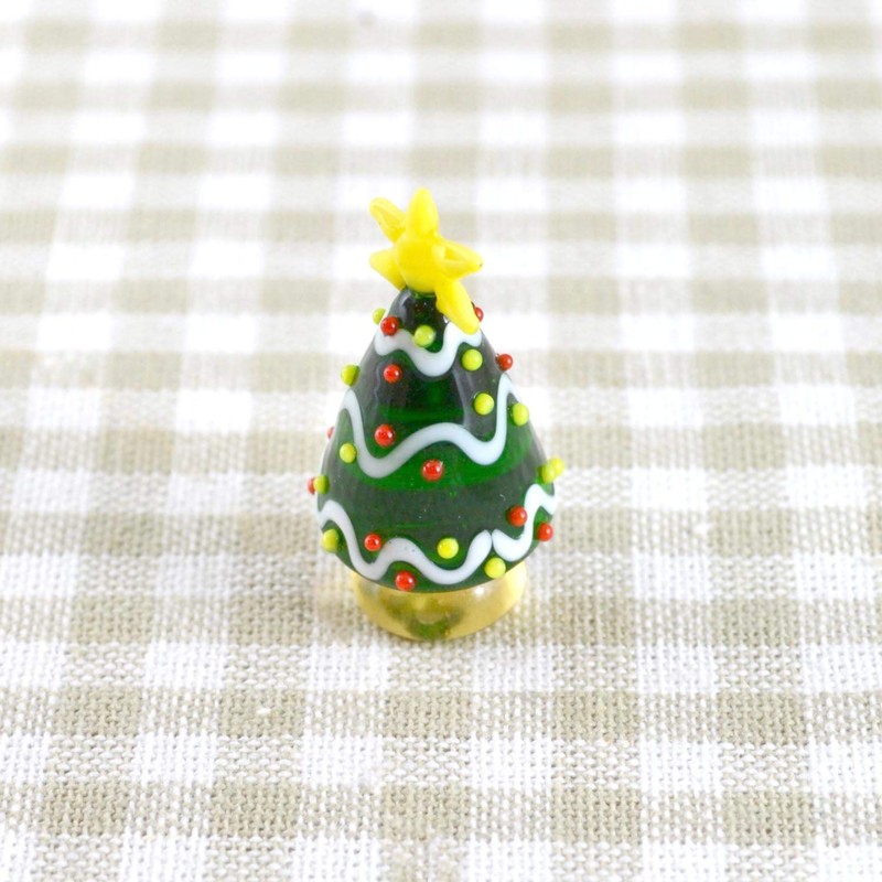 Cute Handmade Glass Crafted Christmas Ornament: