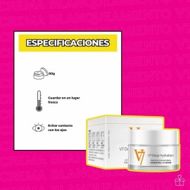 Crema Bioaqua Hidratación Profunda Blanqueamiento Deep Hydration And Whitening 50g