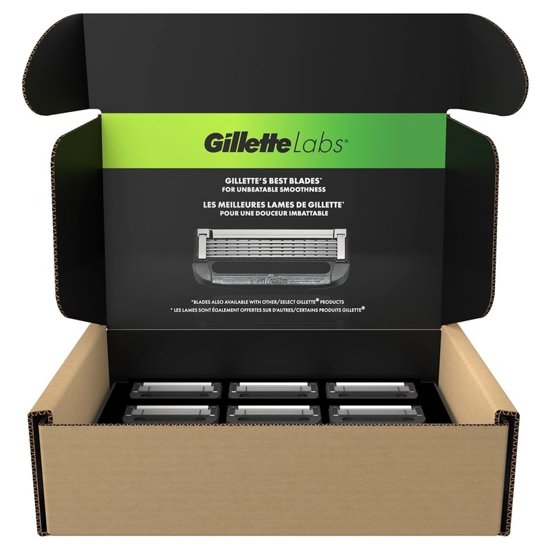 GilletteLabs Shaving Razor Blade Refills for Men, 12 Count