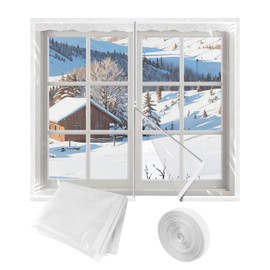 Window Plastic Insulation Kit, Window Insulation Covering Film (59"*59")