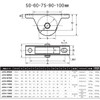 Yokozuna JCS-0602 Stainless Steel Heavy Door Wheel, Flat Type, 2.4