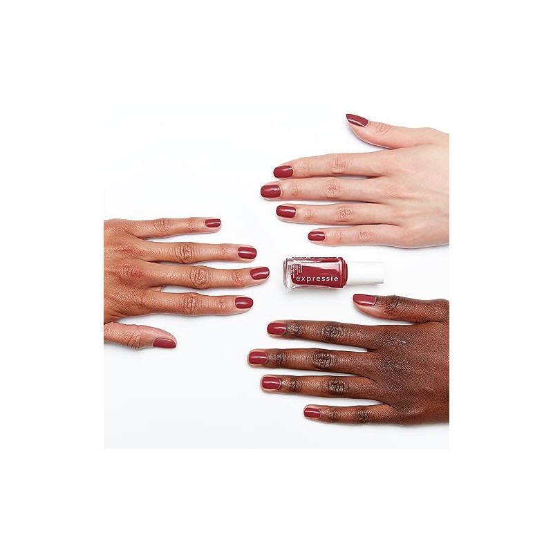 Essie Expressie Esmalte de uñas vegano de secado rápido, rojo