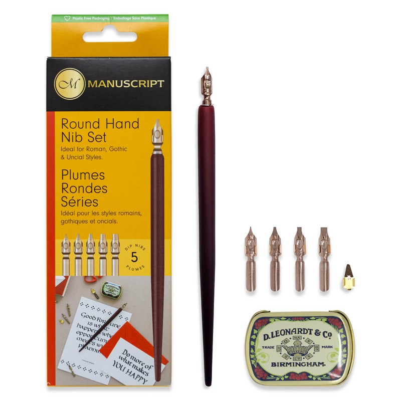 MANUSCRIPT Leonardt Round Hand Calligraphy Pen Set - with Keepsake