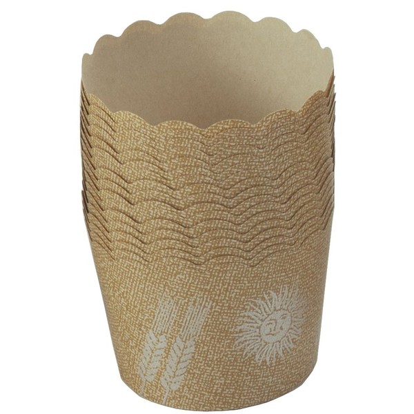 Shimomura Kihan 15726 Muffin Cups, 50 Pieces, Made in Japan, Heat Resistant, Kraft Paper, Oven Safe, Cake Cups
