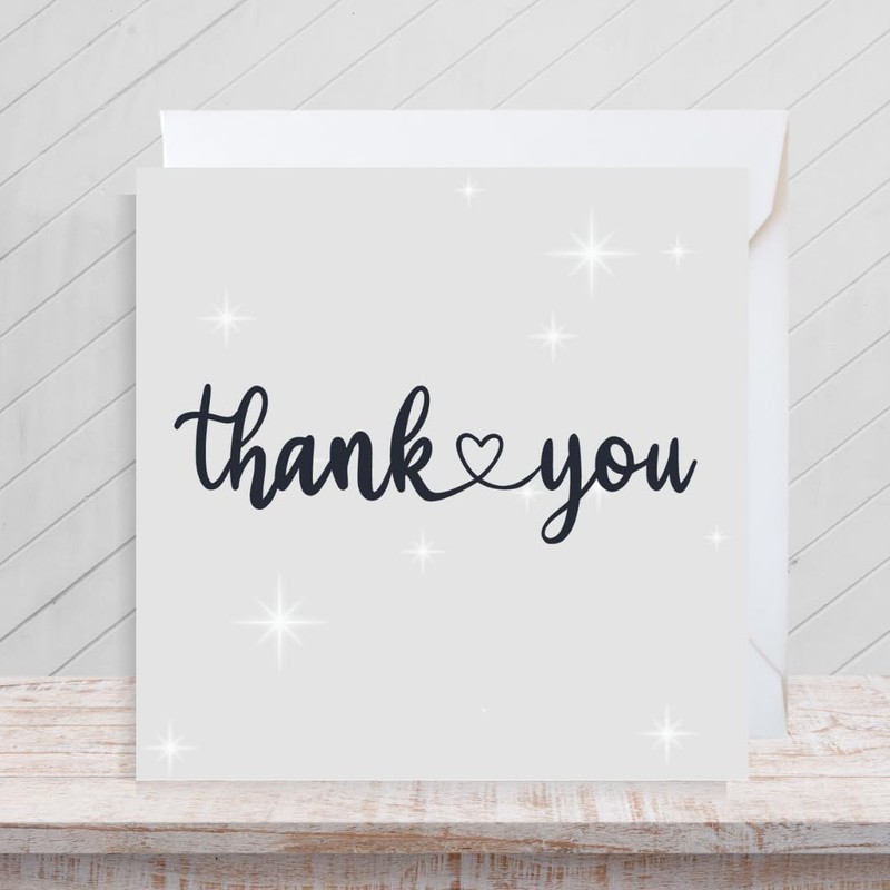 Second Ave Thank You Square Card For Him/Her Greeting Card