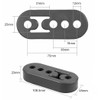Muffler Hanger Mount, Set of 2, Reinforced 4 Holes, Muffler
