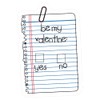 CafePress Valentinenote Small Die Cut Sticker, 3"x4" Matte Finish